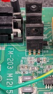 Hakko FM-203 Teardown M1285-A22 Heater Control Board Mosfets D Channel
