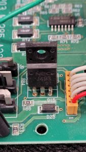 Hakko FM-203 Teardown M1285-A22 Heater Control Board Mosfets S Channel