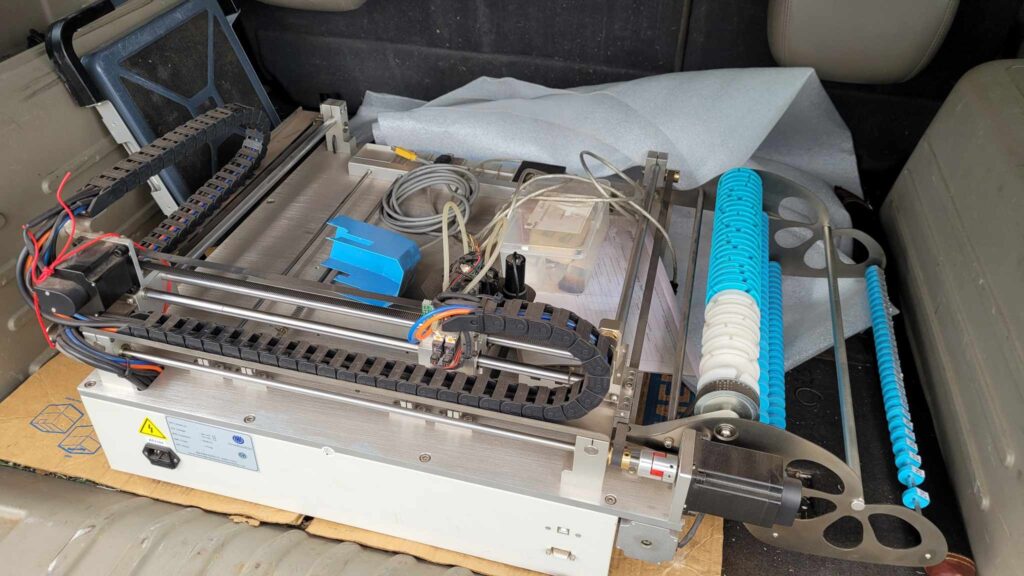 CHM-T36VA Pick N' Place Machine Back Of Truck.