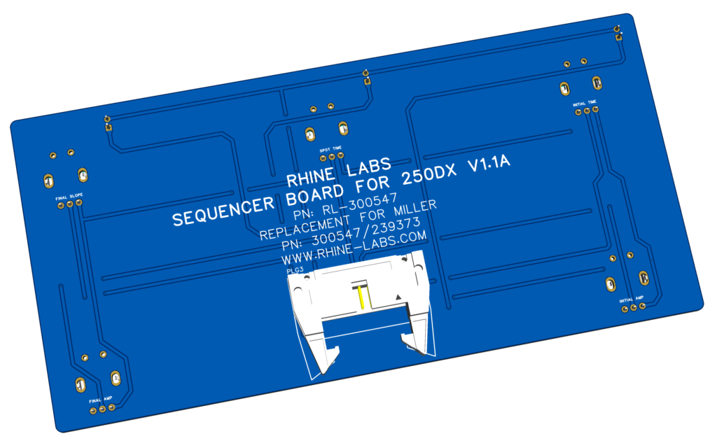 Miller 250DX DIY Sequencer V1.1A Back Rendering
