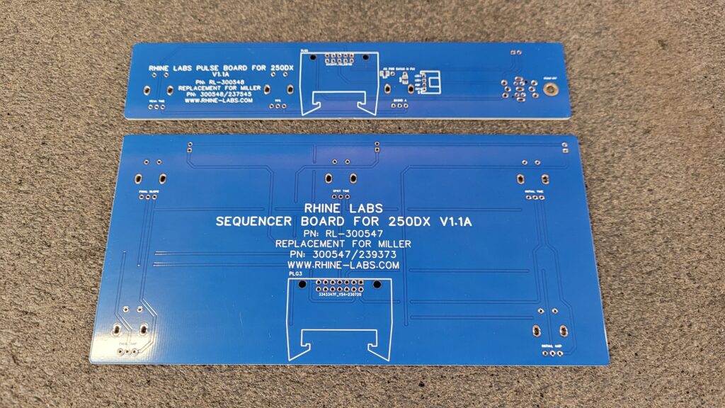 Miller_250DX DIY Pulse 300548 Sequence 300547 Upgrade Boards V1.1A Back