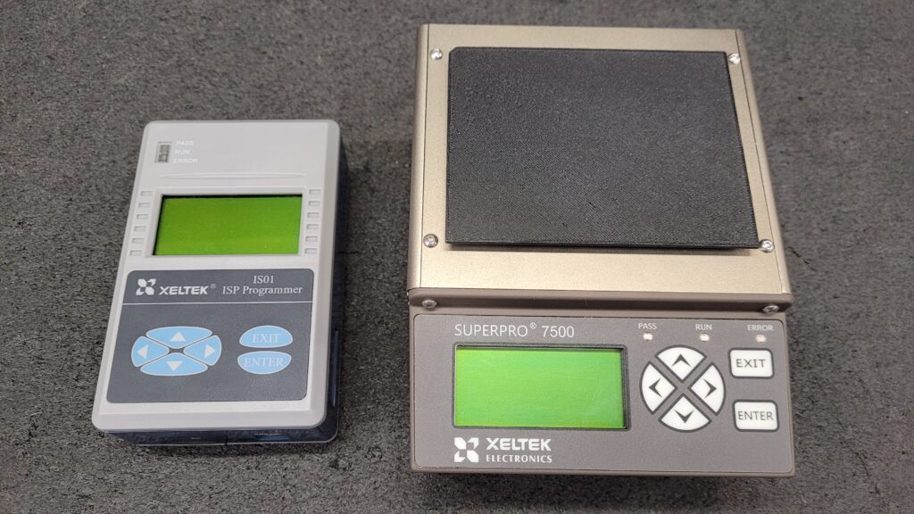 Xeltek SuperPro IS01 In-System Universal ISP Programmer Compared to Xeltek Superpro 7500