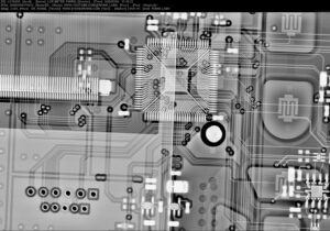 FNIRSI LC1020E LCR Meter X-ray of PCB MCU Area