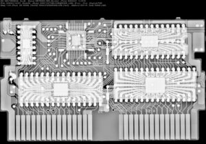 Nintendo NES Super Mario Brothers 3 Cartridge PCB X-ray Image 1 