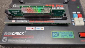 Keystron DDR SODIMM-DIMM KS200-184 Adapter DDR 333 512MB Ramcheck Tests