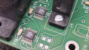 RAMCHECK INN-8668-2-A PCB top layer showing PI5C3257 multiplexers